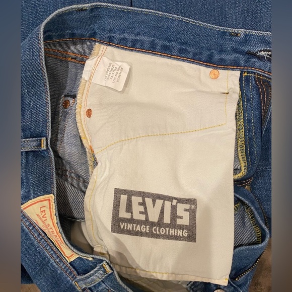 LEVI’S 1950'S 701* WOMEN'S JEANS selvedge Worn In Blue -Medium Wash size 28 - Picture 5 of 10